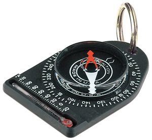Brunton Get-Out-There Keyring Compass/Thermometer w/ Windchill Chart