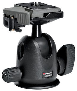 Manfrotto 496RC2 Compact Ball Head w/200PL-14 RC2 Quick Release Plate