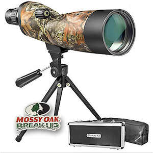 barska blackhawk 20 60x60 wp straight camo spotting scope kit