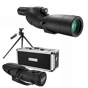 barska level 20 60x65 wp straight spotting scopes kit