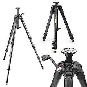 manfrotto 057 carbon fiber 4 section geared tripod