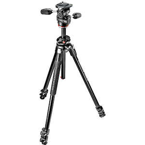 manfrotto 290 xtra carbon fiber tripod with 3 way head kit