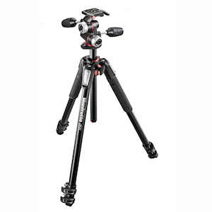 manfrotto mk055xpro3 3w aluminum tripod kit 3 section with 3 way head