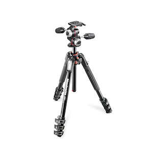 manfrotto mk190xpro4 3w aluminum tripod 4 section with 3 way head