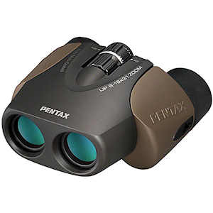 pentax up 8 16x21 zoom brown binoculars