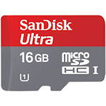 16GB Ultra microSDHC Memory Card