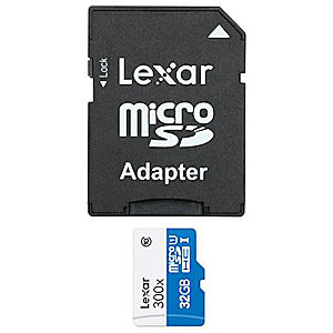 32GB microSD w/ Full Size Adapter
