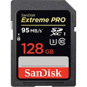 128GB Extreme PRO SDXC Memory Card