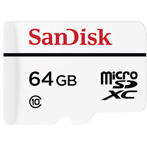 64GB microSDXC Video Monitoring Card w/ Adapter